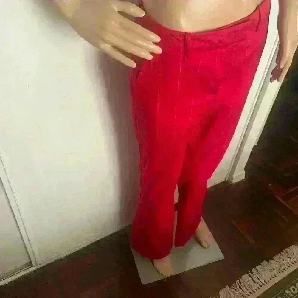 H&M sexy party office fit  and flair pant wit stretch and side pockets size 6 - Picture 3 of 5